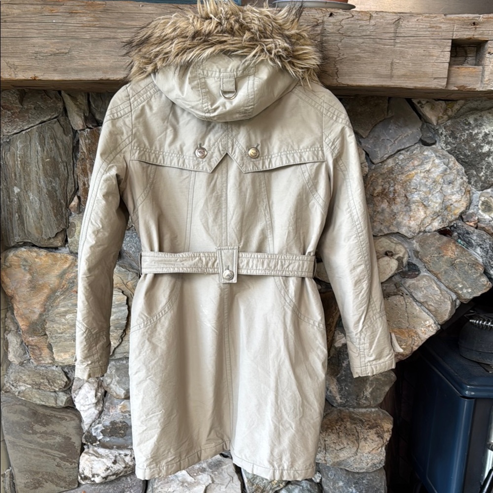Esprit Vintage Y2K Parka with Faux Fur Trim Women’s size Medium - Picture 4 of 16
